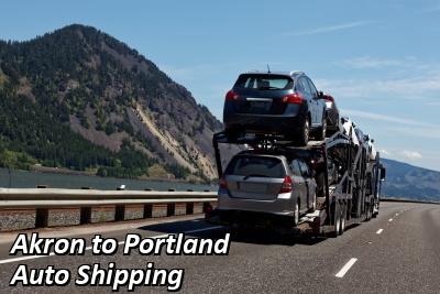 Akron to Portland Auto Shipping