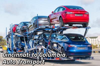 Cincinnati to Columbia Auto Transport