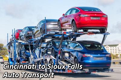 Cincinnati to Sioux Falls Auto Transport